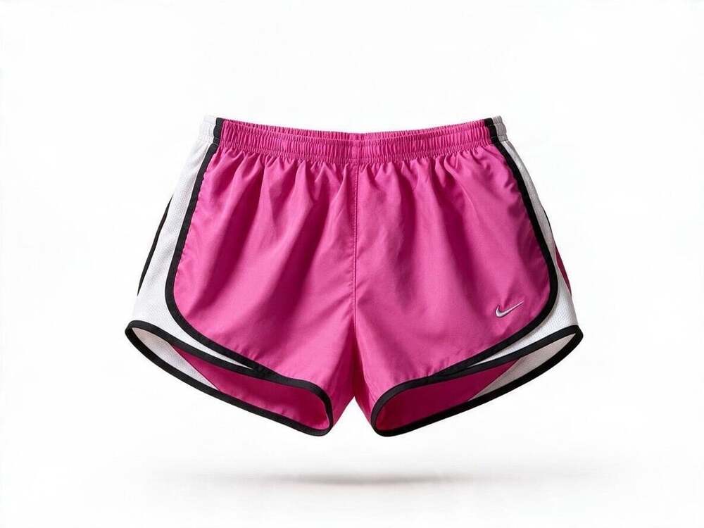 Nike Women’s L Pink Tempo Dri-FIT Running Shorts Brief Lined Key Pocket